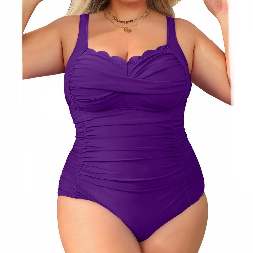 Aqua Eve Womens Plus Size One Piece Swimsuit